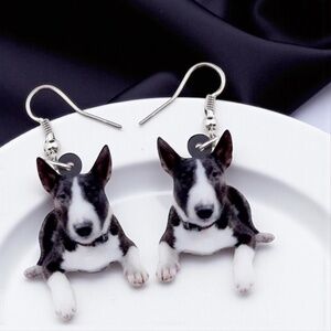 Bull Terrier Dangle Earrings: Show Off Your Pup Passion! 🐶 NWT Day Jewelry
